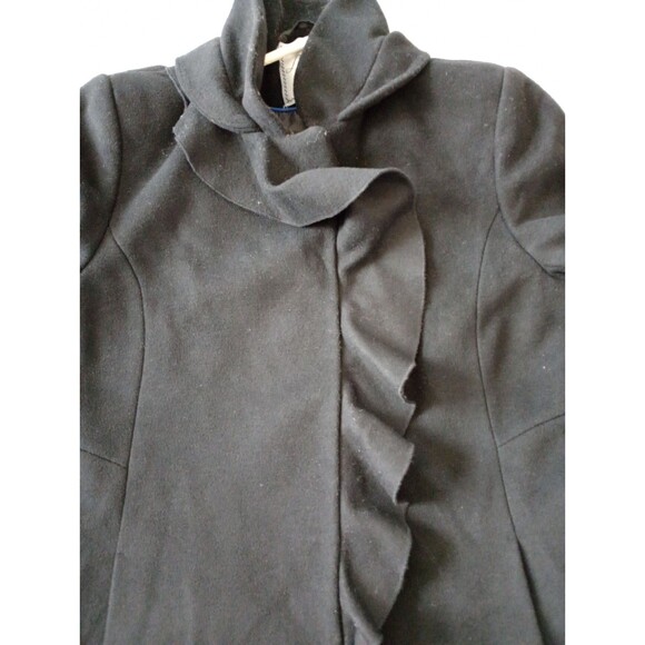 Larry Levine Wool Blend Coat Snap Closure Pockets Size 12 Petite - Picture 4 of 11